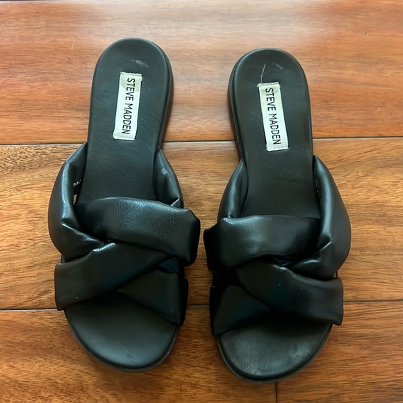 Steve Madden Georgina Flat Sandals Puffed, Braided Size 6.5 - Picture 1 of 6